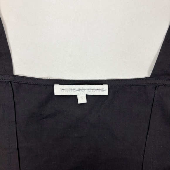 More To Come Cristal Tie Front Top in Black Size S - Picture 9 of 12